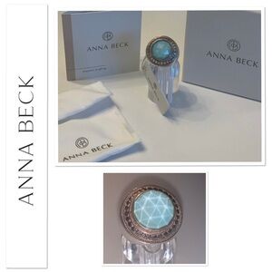 Anna Beck aquamarine 925 silver ring